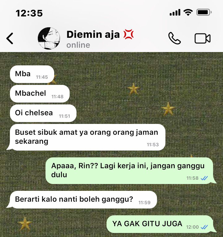 chitokart's tweet photo. #Haikyuu two tweets AU.
Suna Rintarou (24) x Fem!Reader as Mba Chel/Chelsea (27).

"Brondong jaman sekarang pada gapunya sopan santun." https://t.co/QGfNt9jm1T