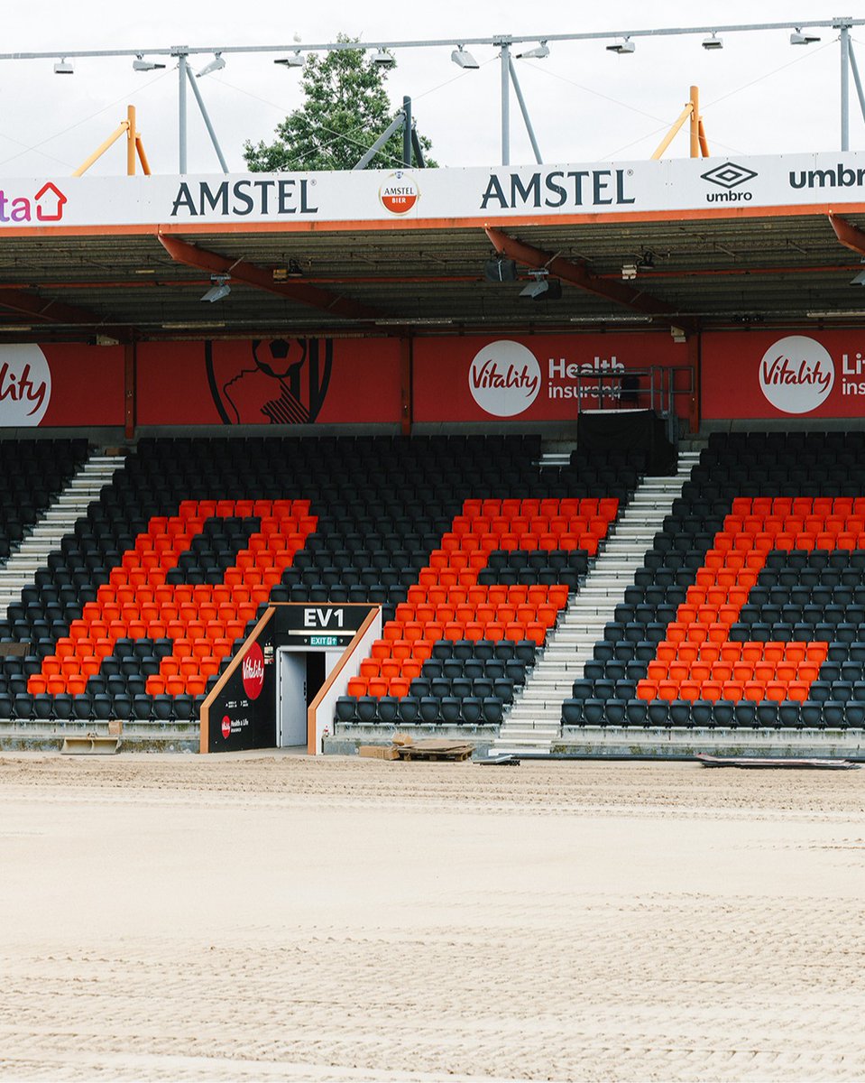 afcbournemouth's tweet photo. Go behind the scenes of the Vitality Stadium redevelopment 🏟️

Take a look at the latest progress from one of the biggest projects in #afcb's history 👇