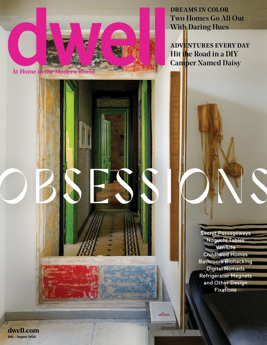 dwell's tweet photo. Our Obsessions issue is here. Inside, we explore how design fixations—from secret passageways to childhood memories, biohacking, specific colors, and even lifestyles like #vanlife—shape how we live. Check it out: https://t.co/wgTA0HRx57 https://t.co/IrNyqTOUq6