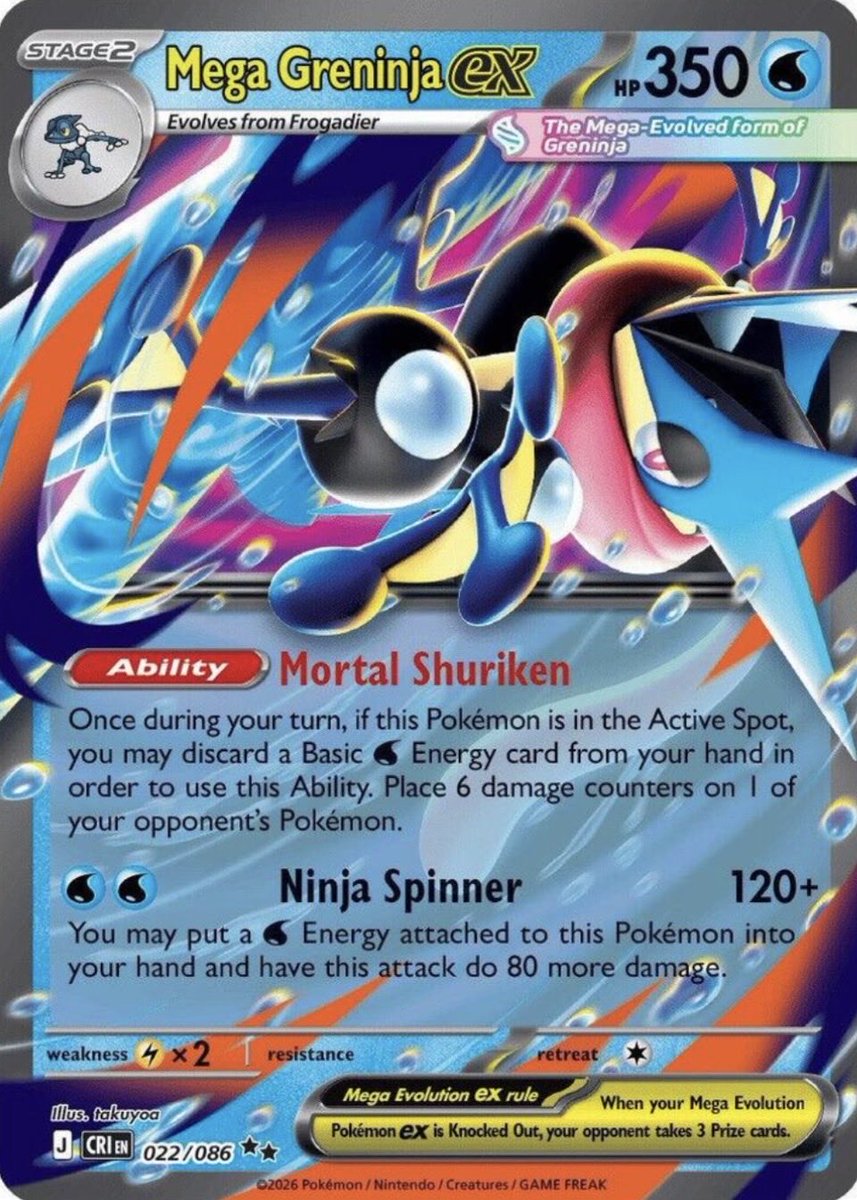 VLGSoto's tweet photo. Surprisingly Transform into Kingdra ex, then use King’s Order next turn to set up three Mega Greninja ex! 🐸 https://t.co/Vf6WJZDXGC