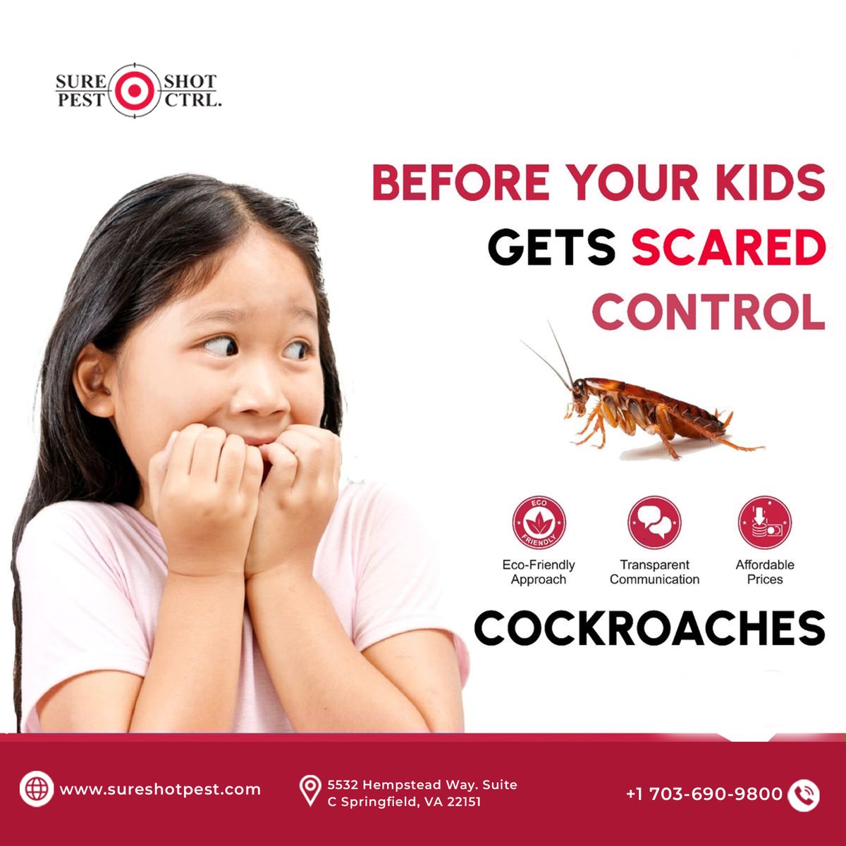 sure_shotpest's tweet photo. Roaches? Not in Your Home.
Before your kids get scaredโฆ take control. ๐ชณ
Protect your Springfield, VA home with safe, eco-friendly cockroach treatment.
๐ https://t.co/UWlRmw1GA8
#CockroachControl #PestControl #SpringfieldVA #FamilySafety #SureShotPest https://t.co/dNSHksfIoN