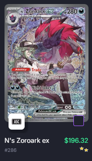 killingkota's tweet photo. being gay isn't free the N's Zoroark SIR is $200 https://t.co/9lnU1UN14X