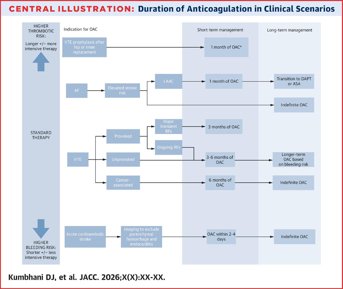 JACCJournals's tweet photo. Despite strong evidence for their efficacy &amp; safety, DOACs remain underused &amp; at times inappropriately dosed, especially in high-risk pts. New ACC Scientific Statement provides guidance for primary &amp; secondary prevention of thrombotic events https://t.co/l1Y0FmToIL #JACC #cvPrev https://t.co/BBxEAIh0vI
