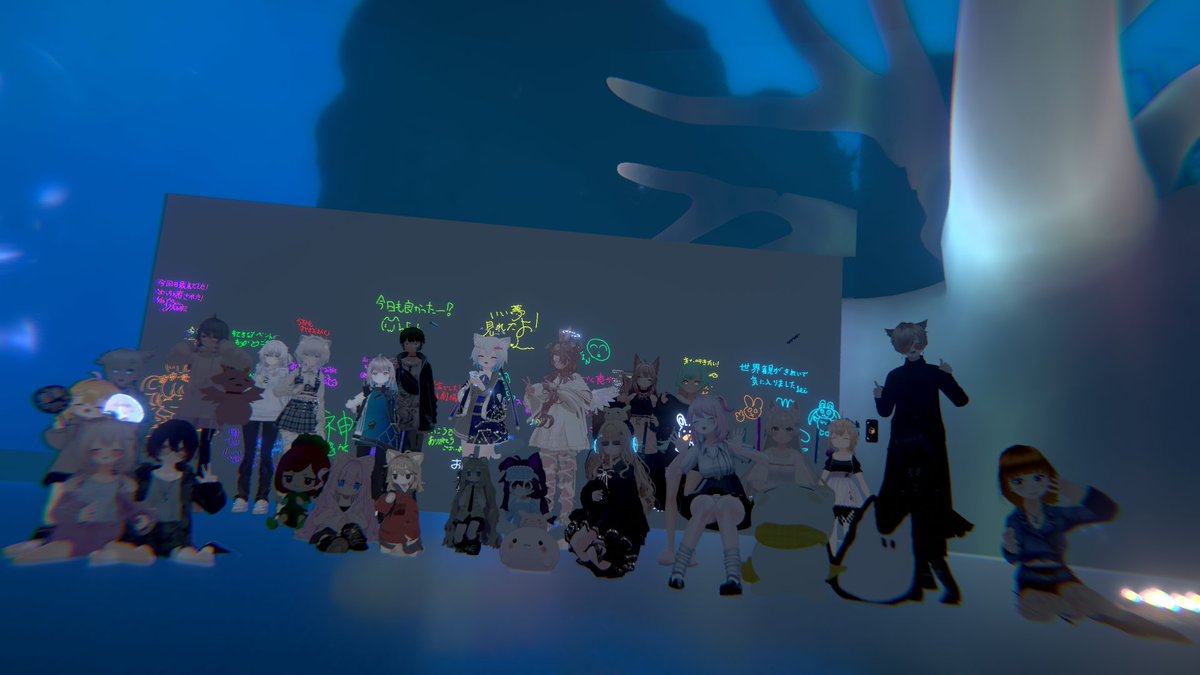 ai4096's tweet photo. 夜夢いってた！心地良い時間だった。
#夜夢_VRC https://t.co/vGcPJKd6u1