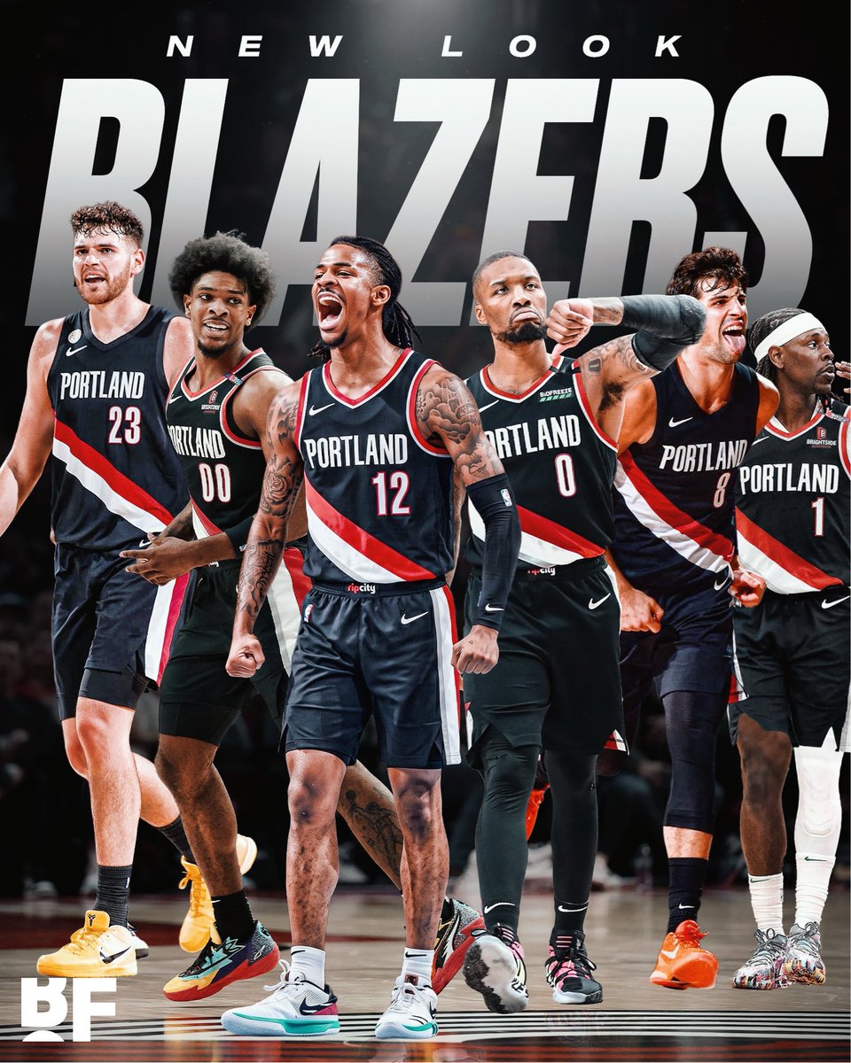 AmigoDoMorant's tweet photo. O provável time do Blazers para a temporada:

Ja Morant 
Damian Lillard
Deni Avdija 
Toumani Camara
Donovan Clingan

Opiniões ? 

📷: basketballforever https://t.co/jdGg6KiZXD