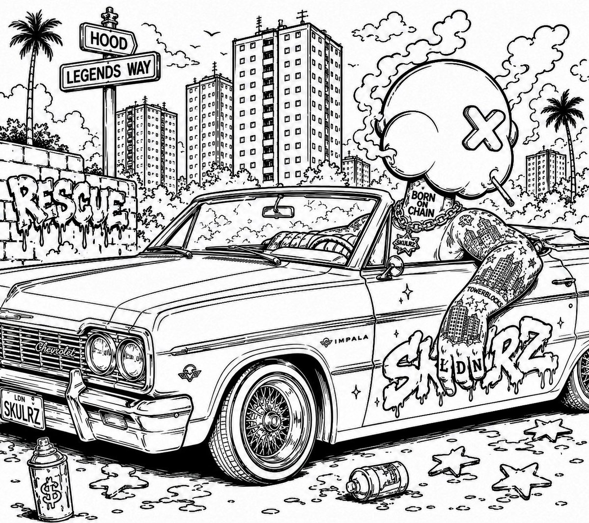 skulrzworld's tweet photo. 🎁 SkulRz Coloring in Contest Part 3

Uno We Running it back 
Quick n Fast

Colour in this piece in your own style &amp; Post on your page tagging @skulrzworld 🔥
Use the Hashtag #SkulRz
Like &amp; RT 
Tag 3 

2 Winners 
$20 in $Sol each 
72hrs https://t.co/WPEldNVp3b