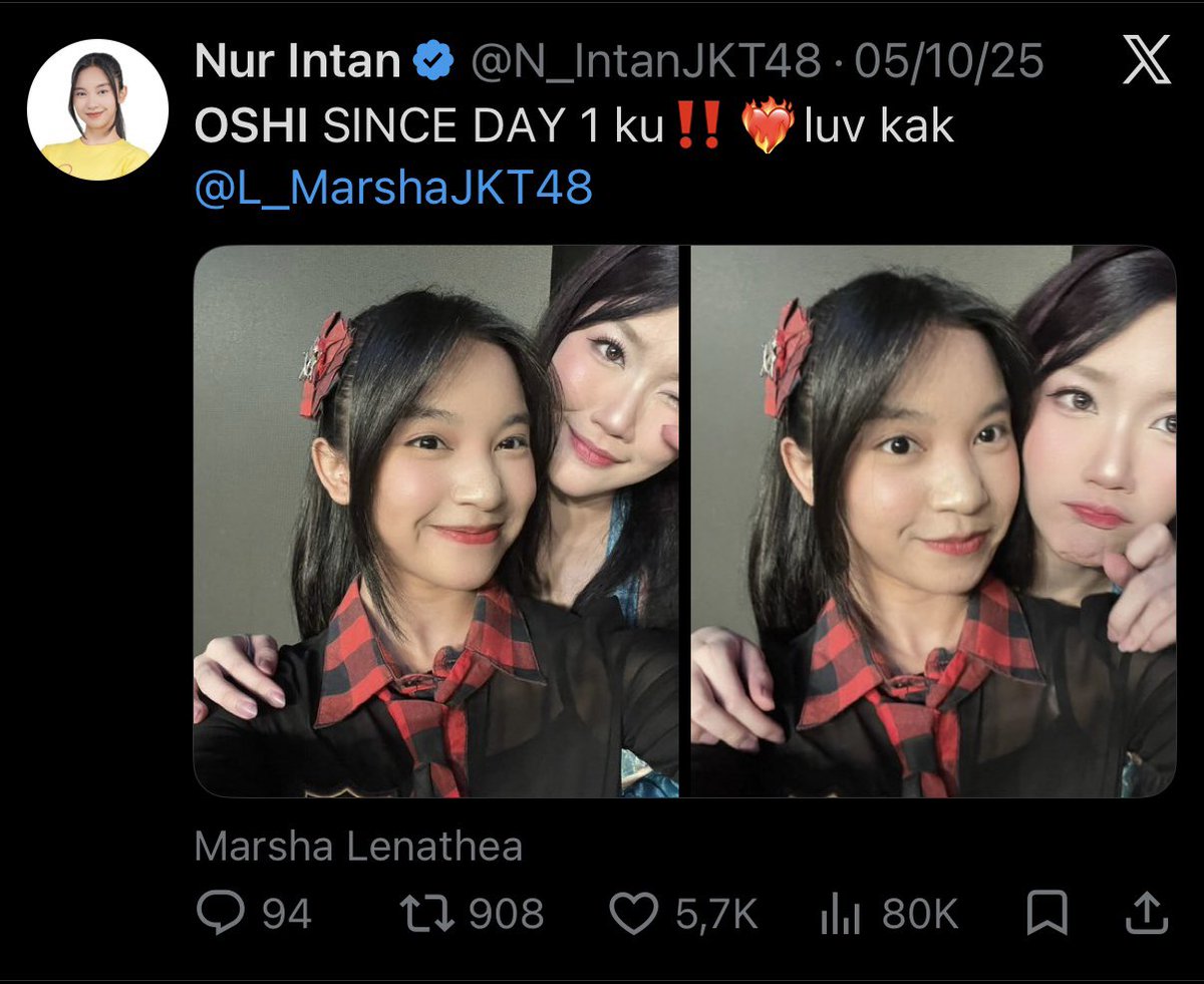 Freya_JKT48's tweet photo. @N_IntanJKT48 https://t.co/rJrOoIJviG