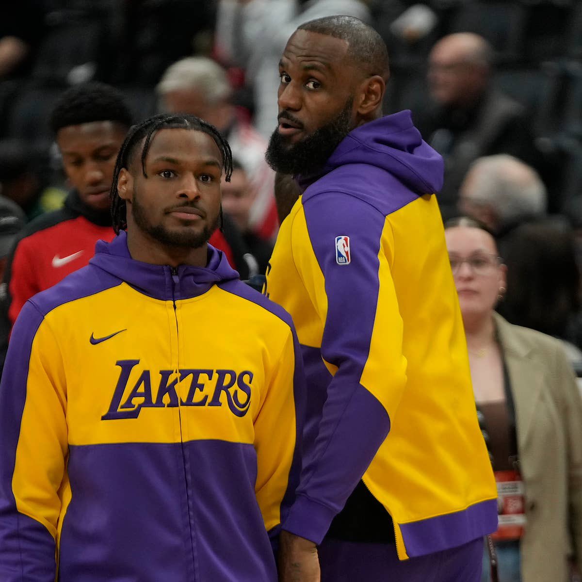 TheNBACentel's tweet photo. LeBron James reportedly told Bronny James he was going to get milk and never returned.

Bronny James is said to be hurt by the situation. https://t.co/WsGlVNP92o