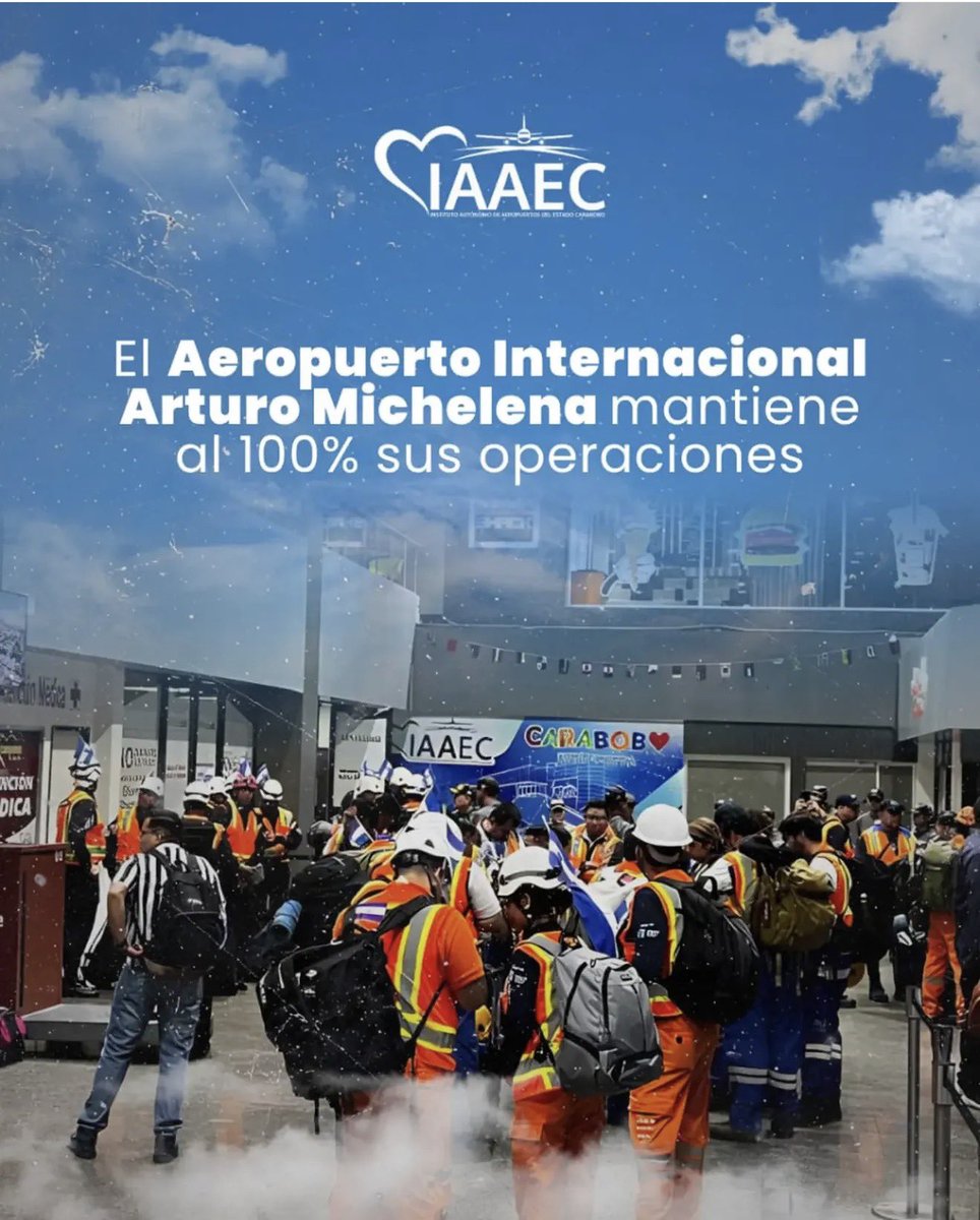 ItineranturVE's tweet photo. Aeropuerto “Arturo Michelena” informa ✈️ https://t.co/VdOkqLzMVy