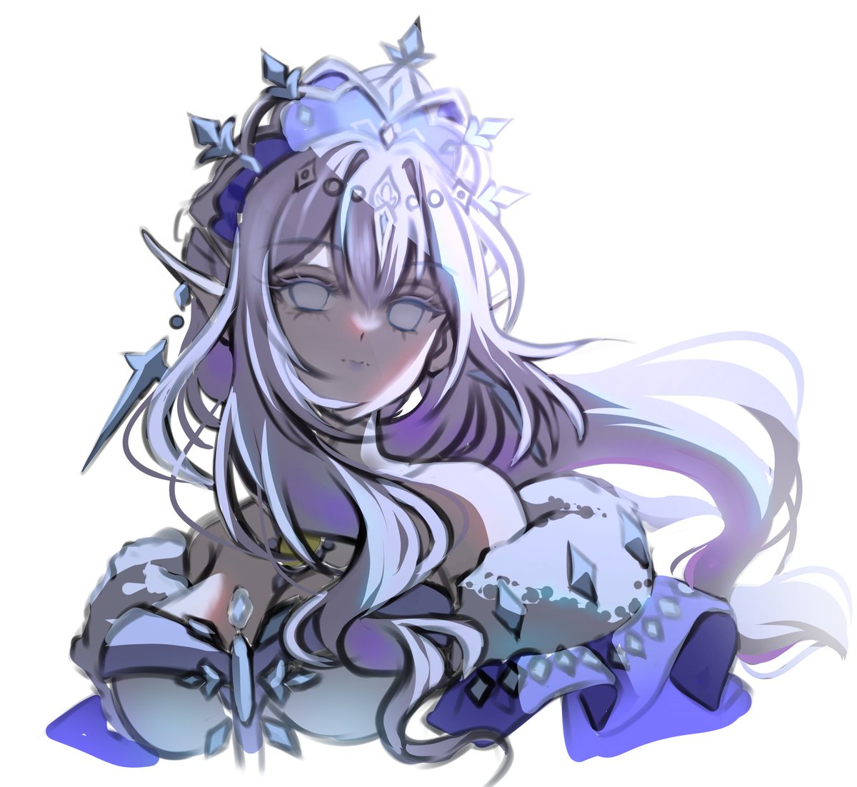 _RainingPetals_'s tweet photo. Ladies and gentlemen, #Tsaritsa
#wip #GenshinImpact #Snezhnaya https://t.co/dunIepnsfI