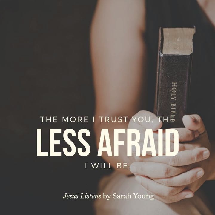 April_Shorty_'s tweet photo. I realize that the more I trust You, the less afraid I will be. As I concentrate on trusting You, please help me relax in Your sovereignty — remembering that You go before me, as well as with me, into each day.
#JesusListens #JesusChrist #Jesus #Christ #Bible https://t.co/2LTvpkUq9T