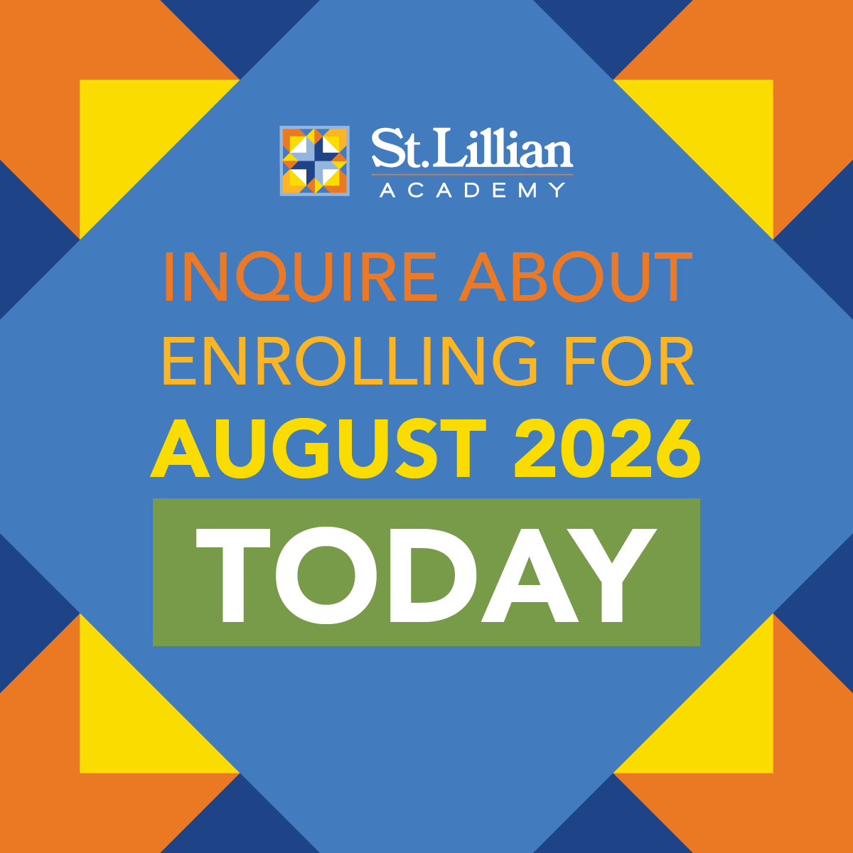 StLillianBR's tweet photo. Looking for the right educational environment for your child? 

We're currently enrolling for August 2026. Contact us today to learn more about our programs and schedule a tour: https://t.co/RGnTw4YJAt 📚

#stlillianacademy #SpecializedEducation #StudentSuccess #BuildingFutures https://t.co/bDzAb5SzQl