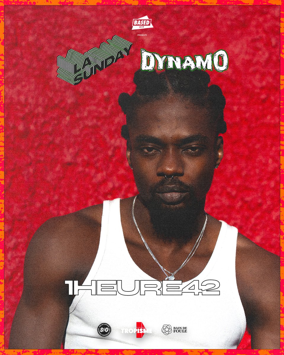basedmtp's tweet photo. 1HEURE42, IZZBY DIAMON, MAHORO &amp; BLACKCHARLES vous donnent rdv ce dimanche à la Halle Tropisme pour la SUNDAY ABIDJAN x DYNAMO !!! 🤭

Au programme : rap ivoire, shatta, afrobeats, amapiano...

Ta place ici pour dimanche : https://t.co/b3TnynoE3Q https://t.co/UmGFpL9g9d