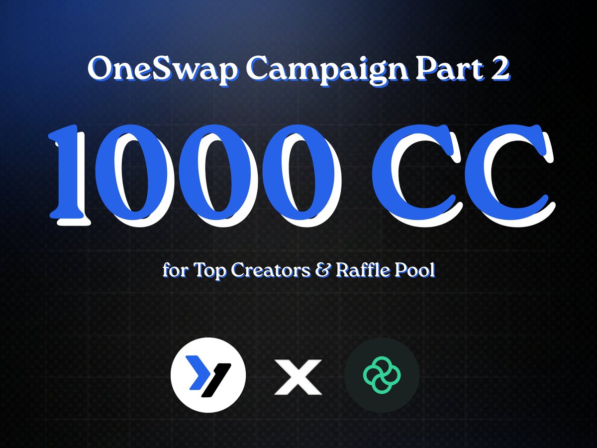 yapperagent's tweet photo. Third Campaign is LIVE 🔥

@yapperagent x @oneswapcc Part 2

Back again with the first permissionless DEX on @CantonNetwork. Enthusiasm on Part 1 was unreal, so OneSwap is dropping another reward pool for the community

🏆 Top & random creators will share a 1000 $CC ($145) prize pool

How?
✦ Engage this post with like, reply & retweet
✦ Complete task on https://t.co/XBnd8oeWFn