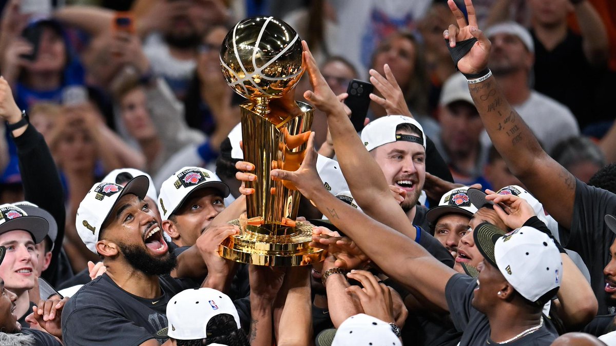 NYK_Mentality85's tweet photo. New York winning the NBA Championship for the first time in 53 years has literally broke the NBA.

• Boston tried trading Jaylen Brown and now he wants out of Boston.

• Milwaukee quit on Giannis Antetokounmpo.

• Miami traded their entire future for an injury prone 32 year old Giannis Antetokounmpo.

• Charlotte quit on their Superstar PG LaMelo Ball.

• Detroit quit on their only tough guy Isaiah Stewart and now Jalen Duren wants out.

• LeBron James just quit on Luka Dončić and the Los Angeles Lakers.

The Knicks have the entire league scrambling in panic mode right now.
