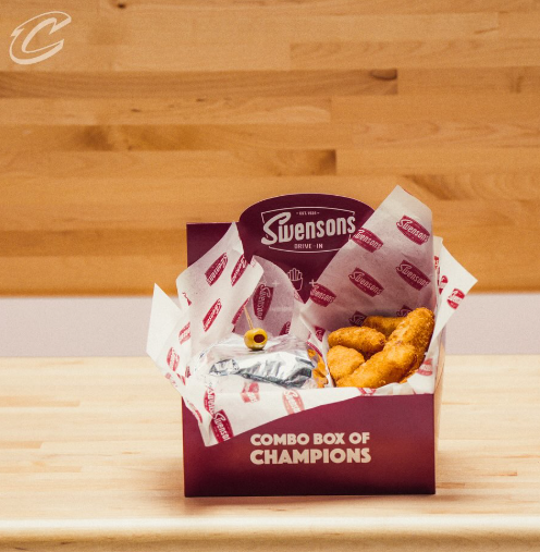 CoxSportsOhio's tweet photo. @KingJames we have swensons in the arena now fyi https://t.co/ZHy2y3u5qG
