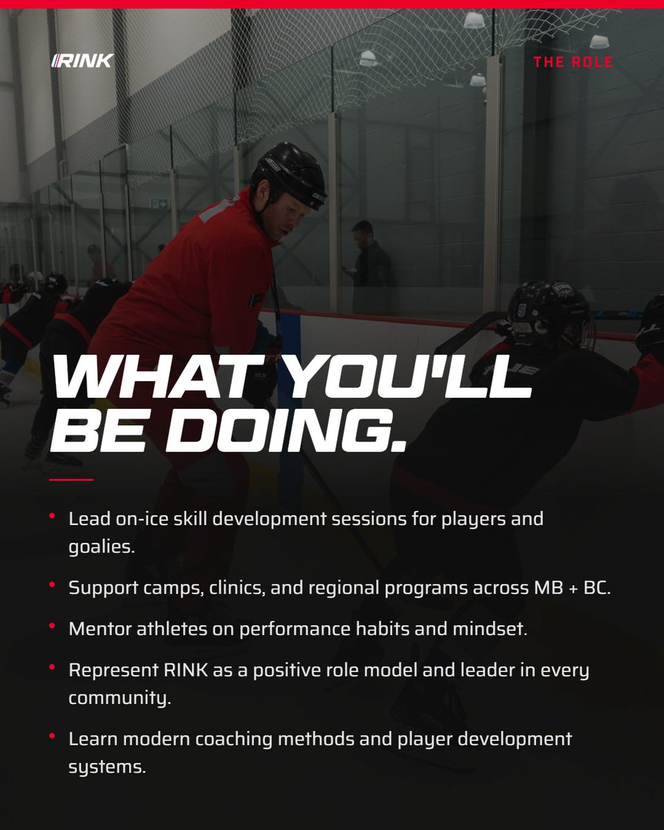 WEARERINK's tweet photo. We're hiring. Earn up to $35/hr coaching across Canada with RINK's growing Regional Development division. Travel, work with motivated athletes, and build a real coaching career. https://t.co/Y3eDlqmED9