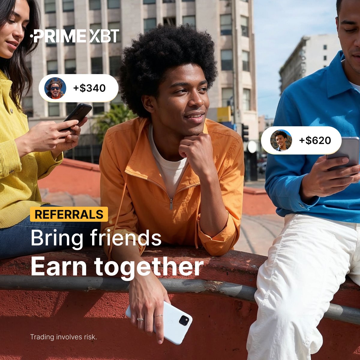 PrimeXBT's tweet photo. 🤔 What's a great way to boost your earnings?

Referrals! Earn daily payouts as new traders sign up and start trading.

🔗 Get referral link: https://t.co/TLB4QxHnzE https://t.co/KSqjPuR3Hk