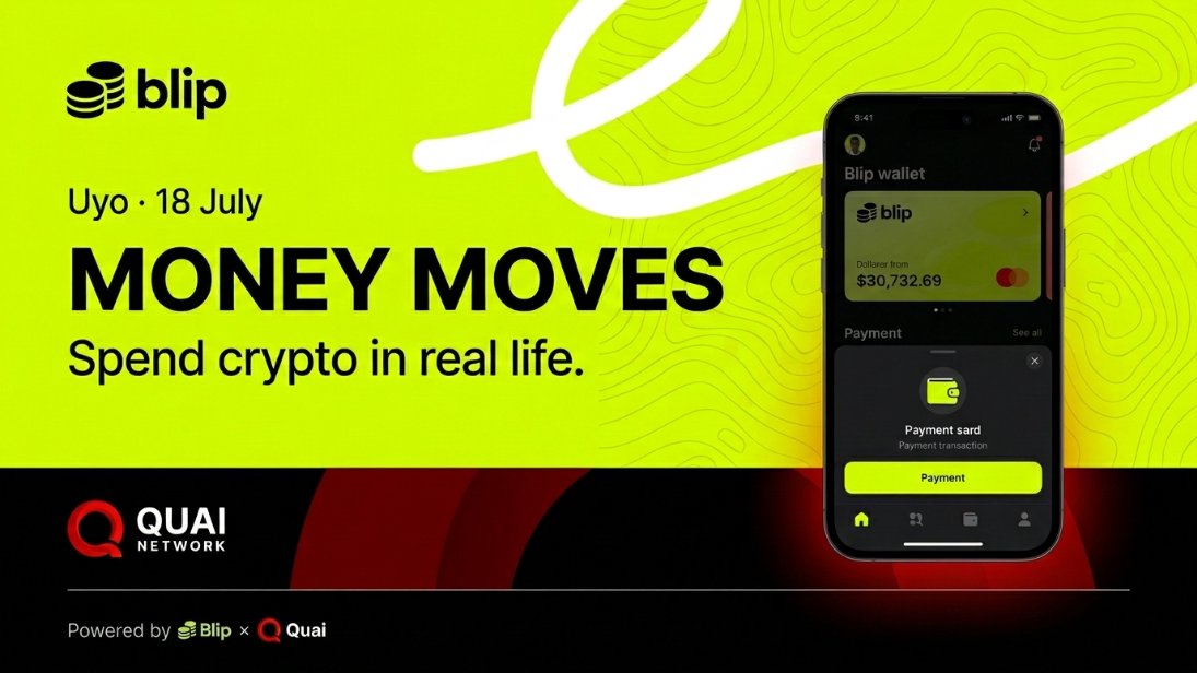 asian_pett's tweet photo. We're taking a real step toward crypto as everyday money. 

Here's the honest picture: most people in #crypto have only ever held it or traded it. 
Very few have actually spent it. 
Closing that gap won't happen in a day; but it starts with showing it can be done at all.
That's what Money Moves is.

This is a one-day experience where you don't just hear about crypto. We're not claiming to change everything overnight. We're proving the direction is real, one wallet, one vendor, one transaction at a time. 
A first step you can actually see and touch.

Brought to you by @QuaiNetwork and @blippay wallet

Whether you hold crypto, run a business, or you're just curious, come be part of the step.
🗓 Saturday 18 July · Uyo 

Free to attend and Registration is open 
➥ https://t.co/JCNj1BHNqc

#MoneyMoves #quainetwork #blippay #Web3‌‌