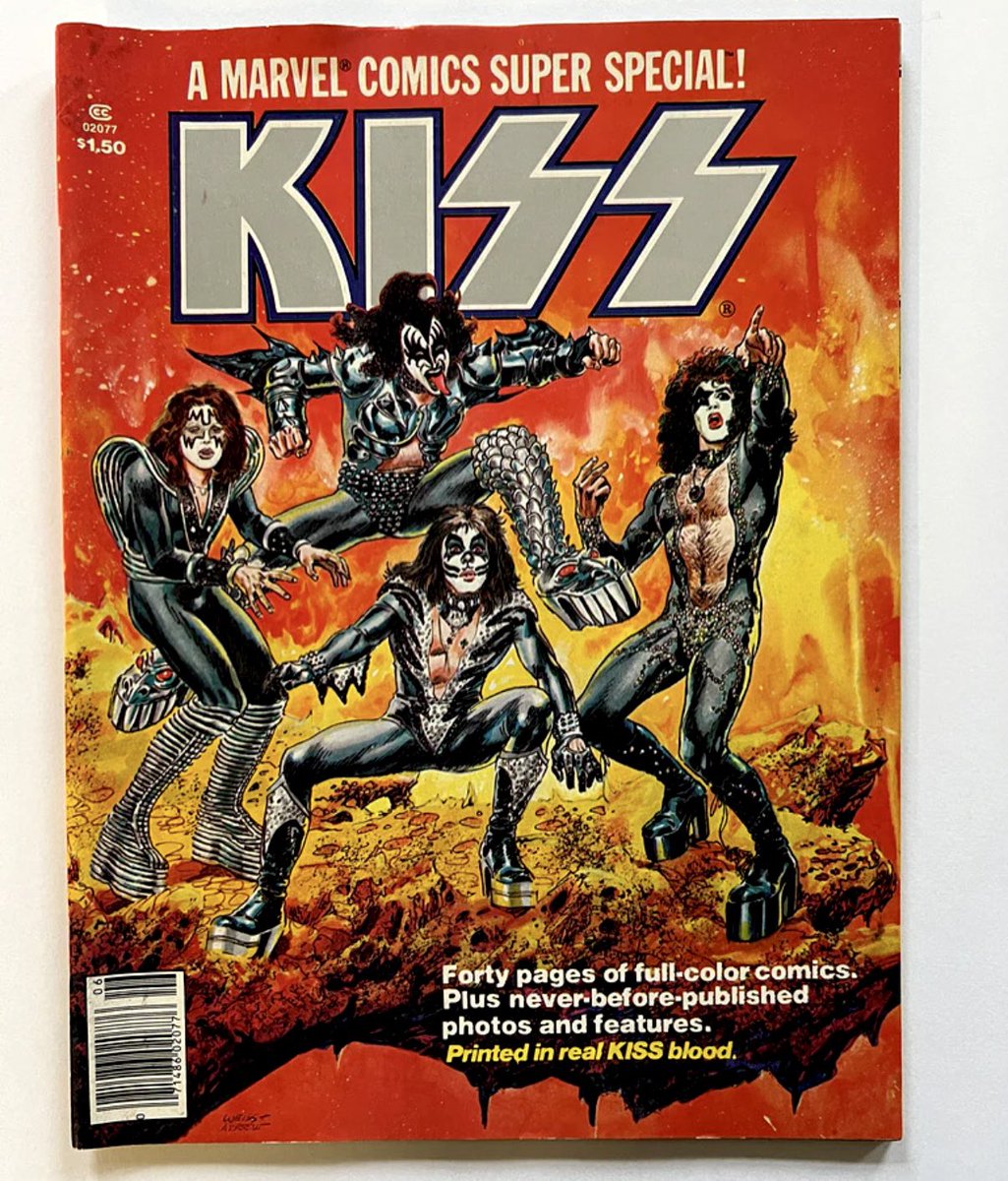 MonstersOfRock's tweet photo. In June 1977, Marvel Comics released the legendary KISS comic book. 🤘 https://t.co/NPtb7N0Fj9