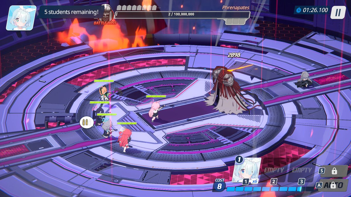 StainedDaki's tweet photo. They seem to get me with these finales.

When fighting Phrenapates, I started to notice how many evac counts and students were left, and knew what would happen for the last use.

Decagrammaton, each skill use will kill a Prophet as their final aid for the triplets.

Each tap hurt https://t.co/LiK4Cyussf