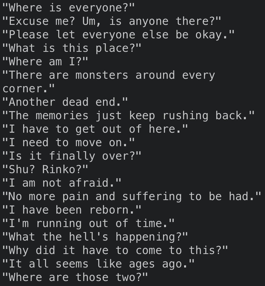 arctic_eve's tweet photo. @DeadbyDaylight @SilentHill yeah where are her voicelines??? ALL OF THESE HELLO??? https://t.co/whu8GmJi84