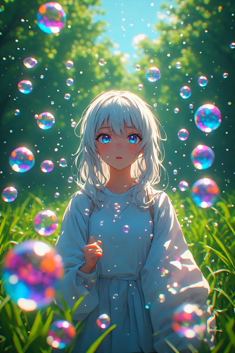 IIIVize's tweet photo. "Nature's bubbles" with warm and juicy colors, comforting for the eyes of the soul 💚💙🩵💛🧡💭🧊 https://t.co/VBBkHvOQrs