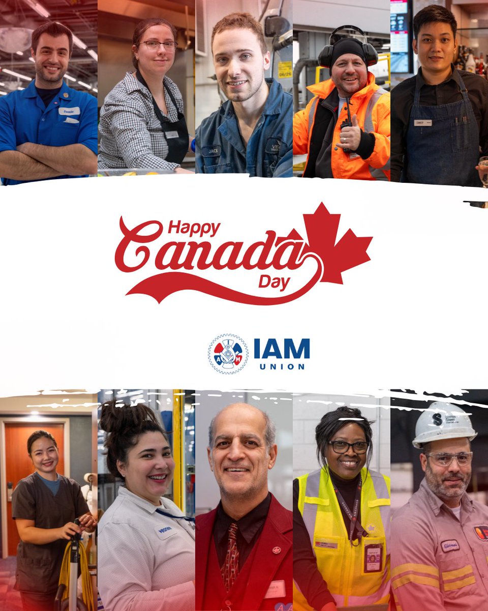 IAM_Union's tweet photo. Happy Canada Day from the IAM Union! 🇨🇦

To our members across Canada, thank you for strengthening our union and standing together to improve the lives of working people.

Wishing you and your families a wonderful Canada Day! https://t.co/gYht1Arg7k