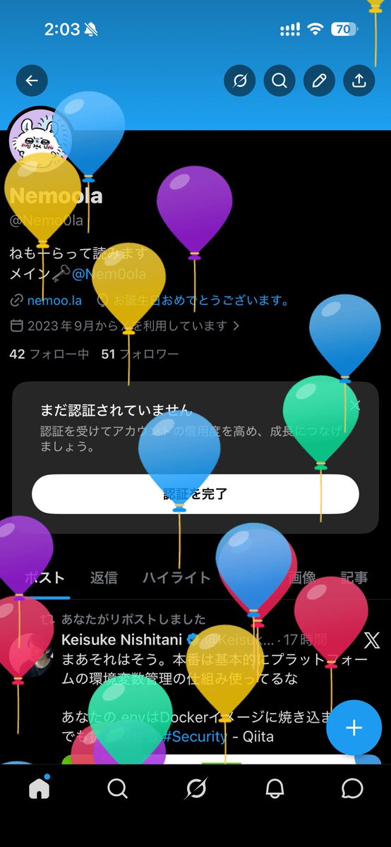 Nemo0la's tweet photo. 誕生日でした
20になったので色々解禁されました https://t.co/vsAQb9STHC