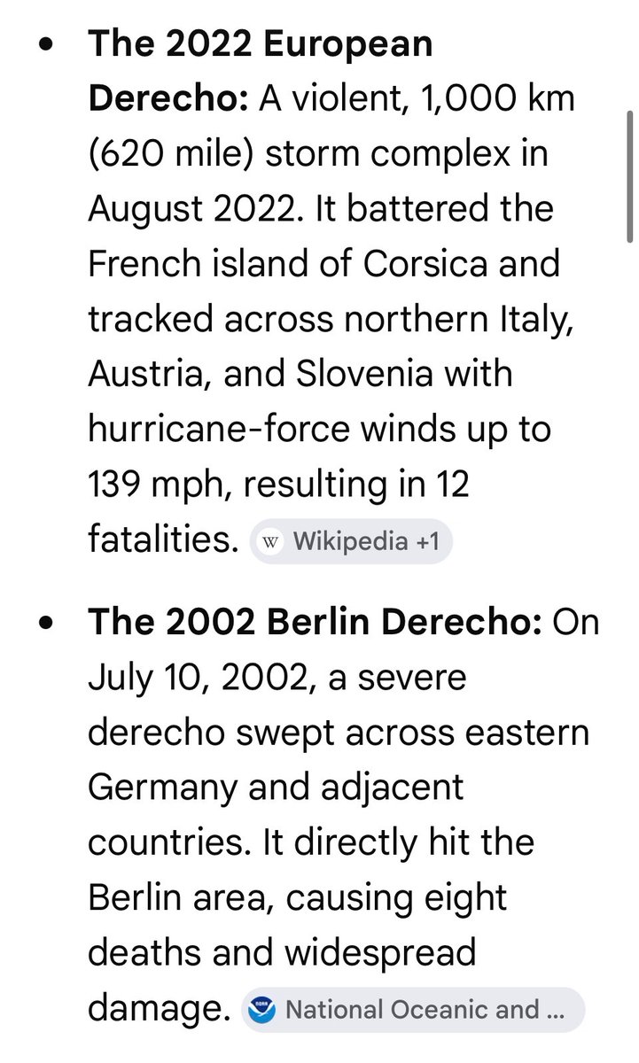 LiamPostsPhotos's tweet photo. @Allyslayernl @spann Even low-end derechos at their minimum 58mph, or 93kph required for classification are immense and dangerous. Europe does have them occasionally and they’re horribly damaging just as in the US. I love my European friends and don’t see it as a competition. Derechos are bad news. https://t.co/3xh2tXsE7q