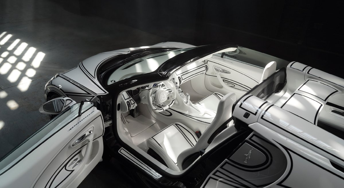 Bugatti's tweet photo. W16 Mistral ‘Blanc Éternel’.

A one‑of‑one celebration of perpetual beauty, where digital precision meets centuries‑old porcelain artistry.

Crafted with KPM Berlin, shaped by hand, and defined by pure white and distinctive black lines – an homage to heritage, and a a tribute to the legendary W16 era coming to an end.

#BUGATTI #W16Mistral #SurMesure #KPMBerlin
–
WLTP: https://t.co/q4VWMC2rVI