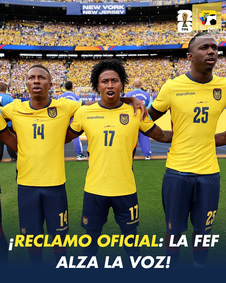 laredecuador's tweet photo. ¡NO AL JUEGO SUCIO! 🇪🇨🚫🏆🌎

La Federación Ecuatoriana de Fútbol ha presentado un reclamo formal ante los incidentes extrafutbolísticos previos al encuentro ante México. El organismo nacional dejó claro que este tipo de situaciones atentan contra los valores de convivencia y transparencia que deben primar en la máxima cita mundialista.