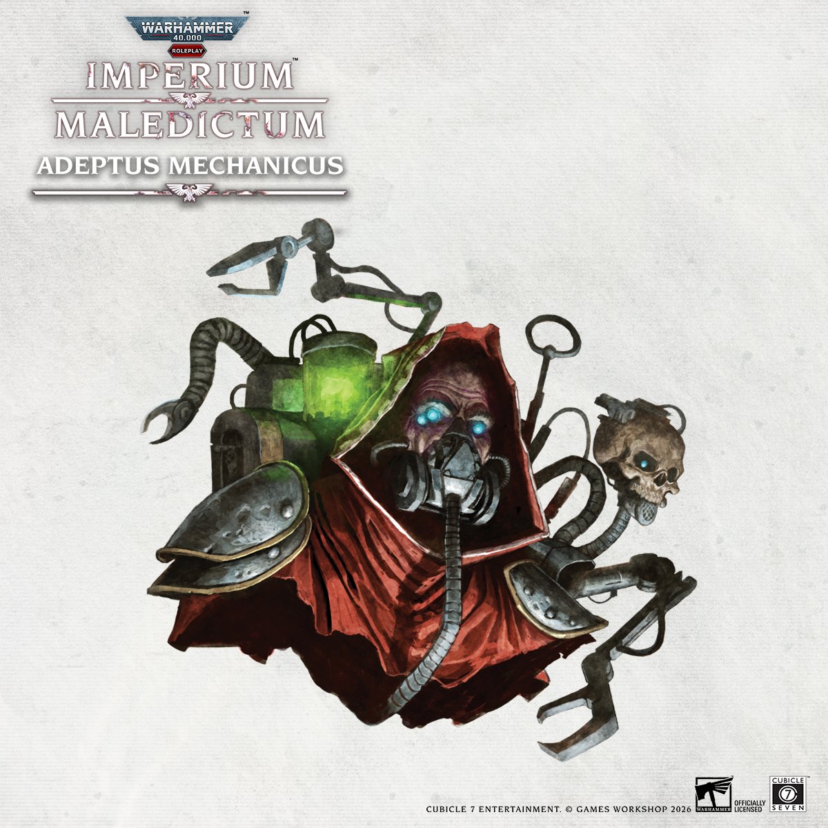 cubicle7's tweet photo. The Warhammer 40,000 Roleplay: Imperium Maledictum Adeptus Mechanicus Guides equips you with knowledge of the Macharian Sector, new NPCs, and plots for a decade-spanning campaign. 

Pre-order now and get digital copies immediately: https://t.co/uF2tEsPpx7 https://t.co/HDQ6JY5GTp