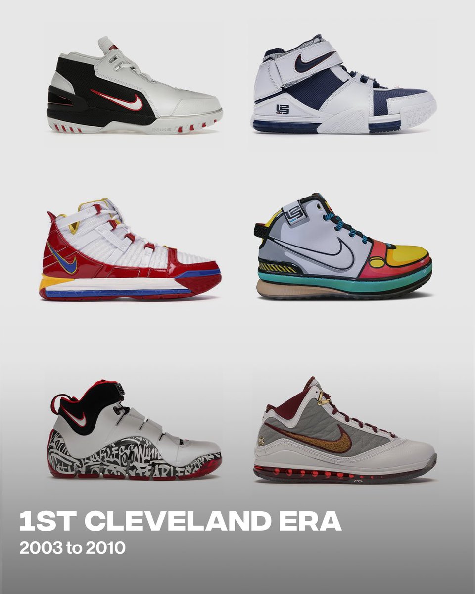ComplexSneakers's tweet photo. LeBron is reportedly entering a new chapter, but which era was his best? 👀 https://t.co/aAj6LqZAPA
