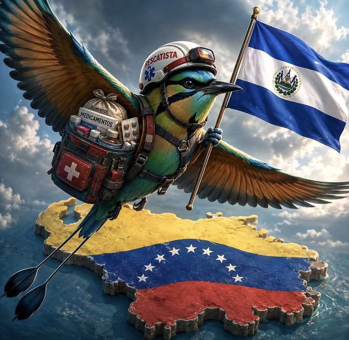AnonimoSV503's tweet photo. @nayibbukele Fuerza hermanos venezolanos https://t.co/KlEIoQ8whc