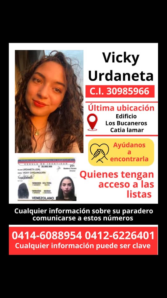 Xsealejandro's tweet photo. @AndrewsAbreu Allí, los familiares y amigos de esta chica estaban pidiendo ayuda para encontrarla desde hace 5 días.. https://t.co/0uaro11Y7v