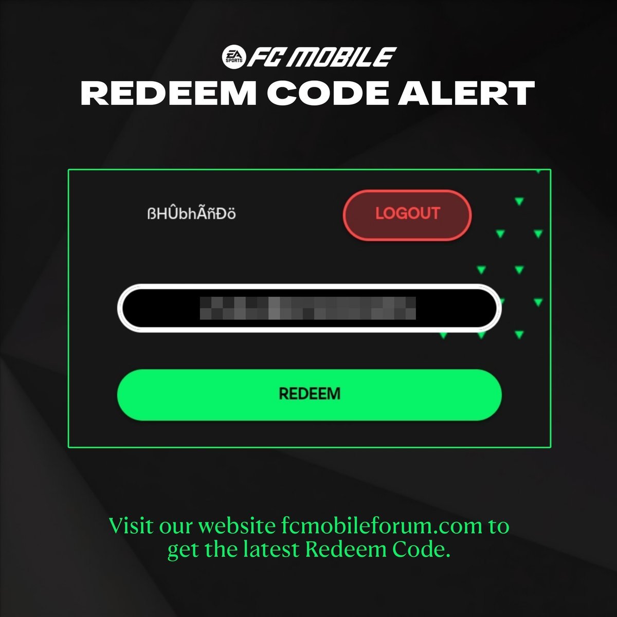 EAFCMobileForum's tweet photo. 🚨 NEW REDEEM CODE ALERT! 

A New Redeem Code has been revealed from today's stream, find the full list of active redeem code on our website 🎁👇

🔗 https://t.co/gCoW63Ucsy https://t.co/0wm4ZOc5q7