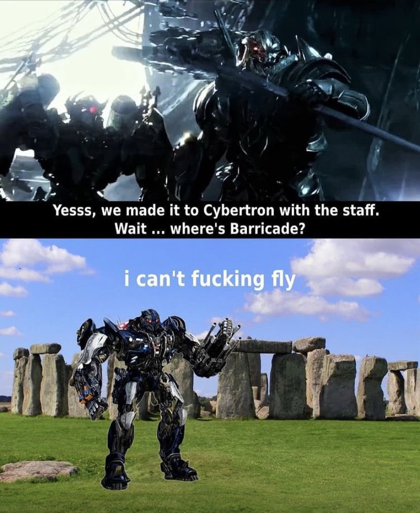 GalvStudios22's tweet photo. The real reason Barricade disappeared during The Last Knight https://t.co/iVbOv2xXbR