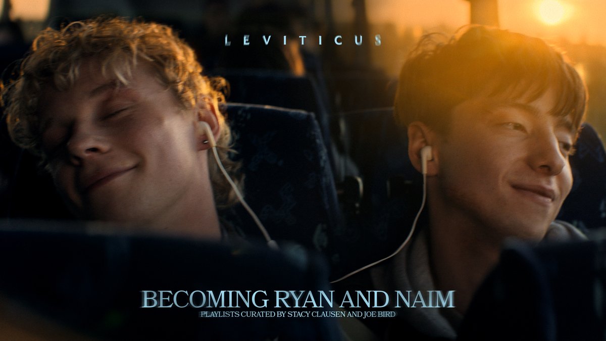 leviticusfilm's tweet photo. Listen to your heart. Official LEVITICUS playlists curated by Stacy Clausen and Joe Bird.

Becoming Ryan: https://t.co/4iKYJ7U35K

Becoming Naim: https://t.co/TpvpbW5LgR https://t.co/M4qTXtZdAa