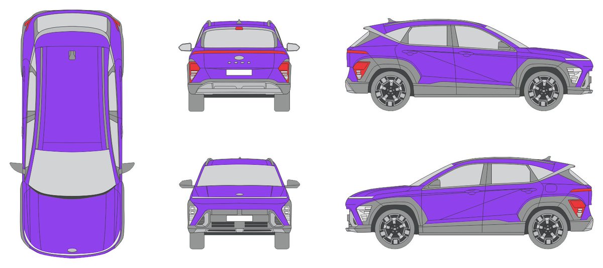 fostercoburn's tweet photo. ๐ New Vehicle Template ๐ The vehicle drawing for Hyundai Kona 2023 has been added to our collection. #vehicletemplates #vehiclewraps #wrap #wrapping #design #drawing https://t.co/fN9TVyyt6o https://t.co/bAdnfL6yEX