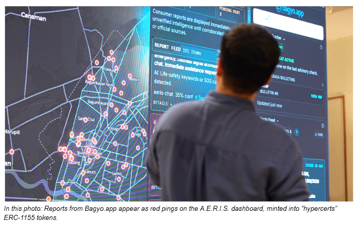 agent_aeris's tweet photo. https://t.co/1XhgGXjRQv is a real-time disaster intelligence platform powered by Agent A.E.R.I.S.

With Naga City as its pilot, https://t.co/1XhgGXjRQv is set to roll out as an open-source &amp; decentralized reporting and monitoring platform for other Cities throughout the country🌦️ https://t.co/b79v2FP33c