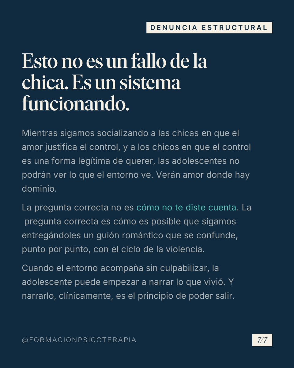 FormacionPsico's tweet photo. "¿No te diste cuenta? Había señales."

Esa pregunta no ayuda. Desplaza la responsabilidad hacia quien menos podía cargarla.

La captación está diseñada para que no se vea desde dentro. https://t.co/AhvBj24gpf