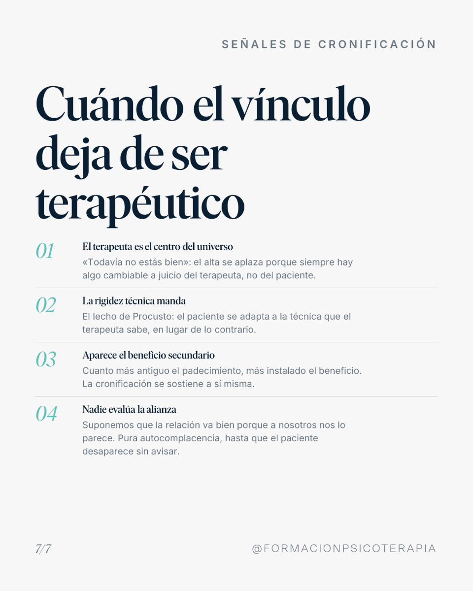 FormacionPsico's tweet photo. Diez años en terapia no son profundidad clínica. A veces son el signo de un encuadre que nunca aprendió a terminar. Marín lo lleva décadas diciendo. 👇 https://t.co/rZF3iQq2Ld