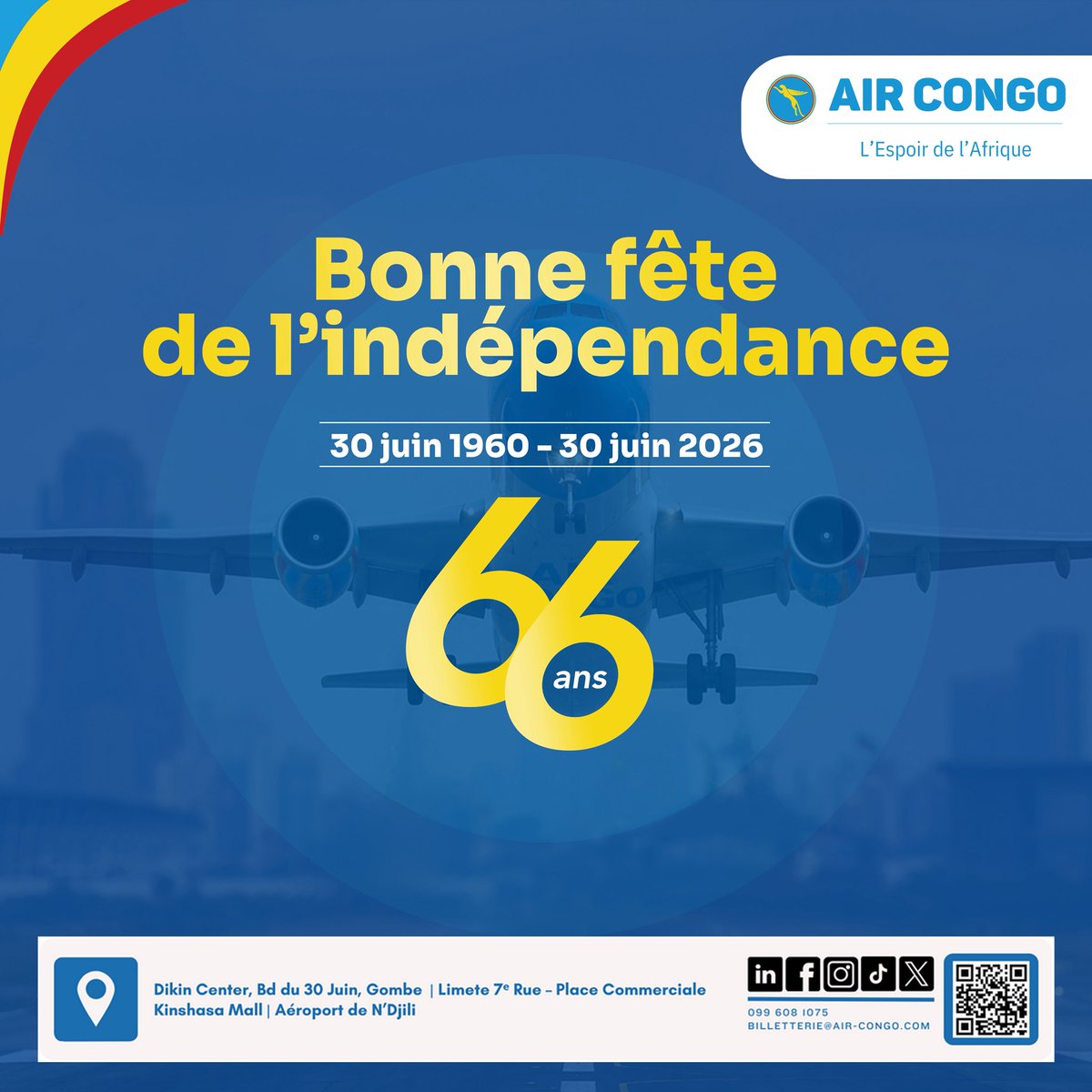 Air_Congo_'s tweet photo. Vive la RDC 🇨🇩🎉 https://t.co/A0Vur8ZtTG