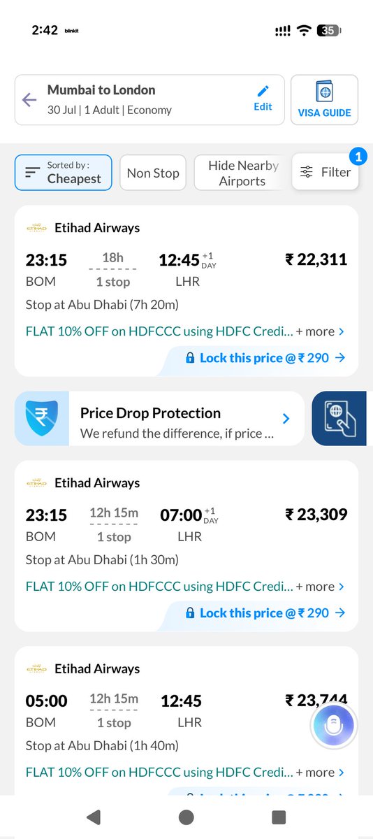 akash8885's tweet photo. and searching for fresh tickets shows up multiple options from same airline. you have got me in a mess now https://t.co/EixylO7nCR