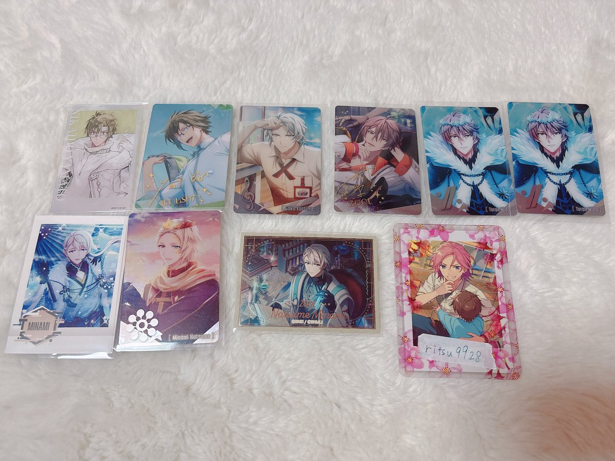 ritsu9928's tweet photo. 【交換•譲渡】アイナナ　アクリルカード　ぱしゃこれ　メタカ　キラステ

譲：大和、楽、巳波、虎於

求：同異種　一織 or 50円/枚(アクリルカードは200円)+送料

・郵送希望
・すべてまとめての場合送料こちらで負担いたします。

お気軽にお声がけください。 https://t.co/OJcdsE9W5B