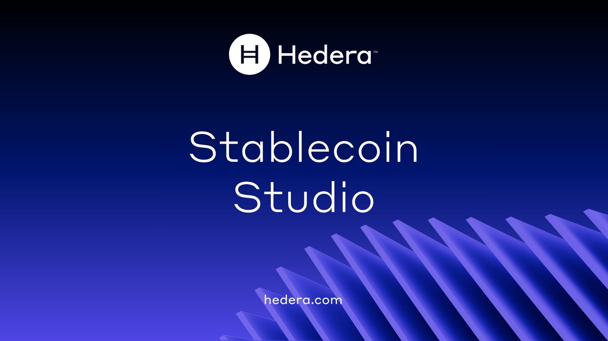 hedera's tweet photo. Issue your first stablecoin on Hedera — no blockchain expertise required.
Open-source SDK, no-code issuance UI, TypeScript-native. Mint, configure, manage in one toolkit.