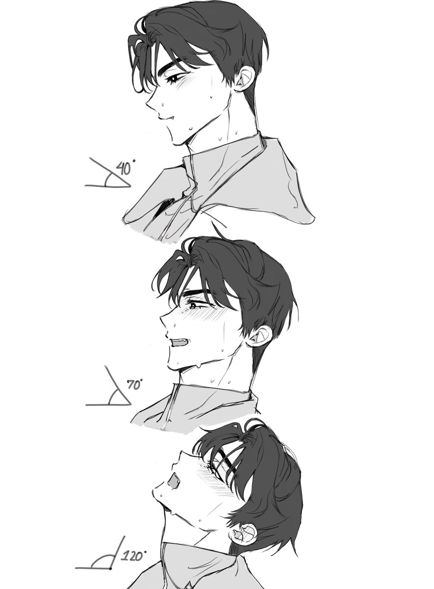 suatonine's tweet photo. Practicing head angles with ivan https://t.co/UDpbD9kYAd