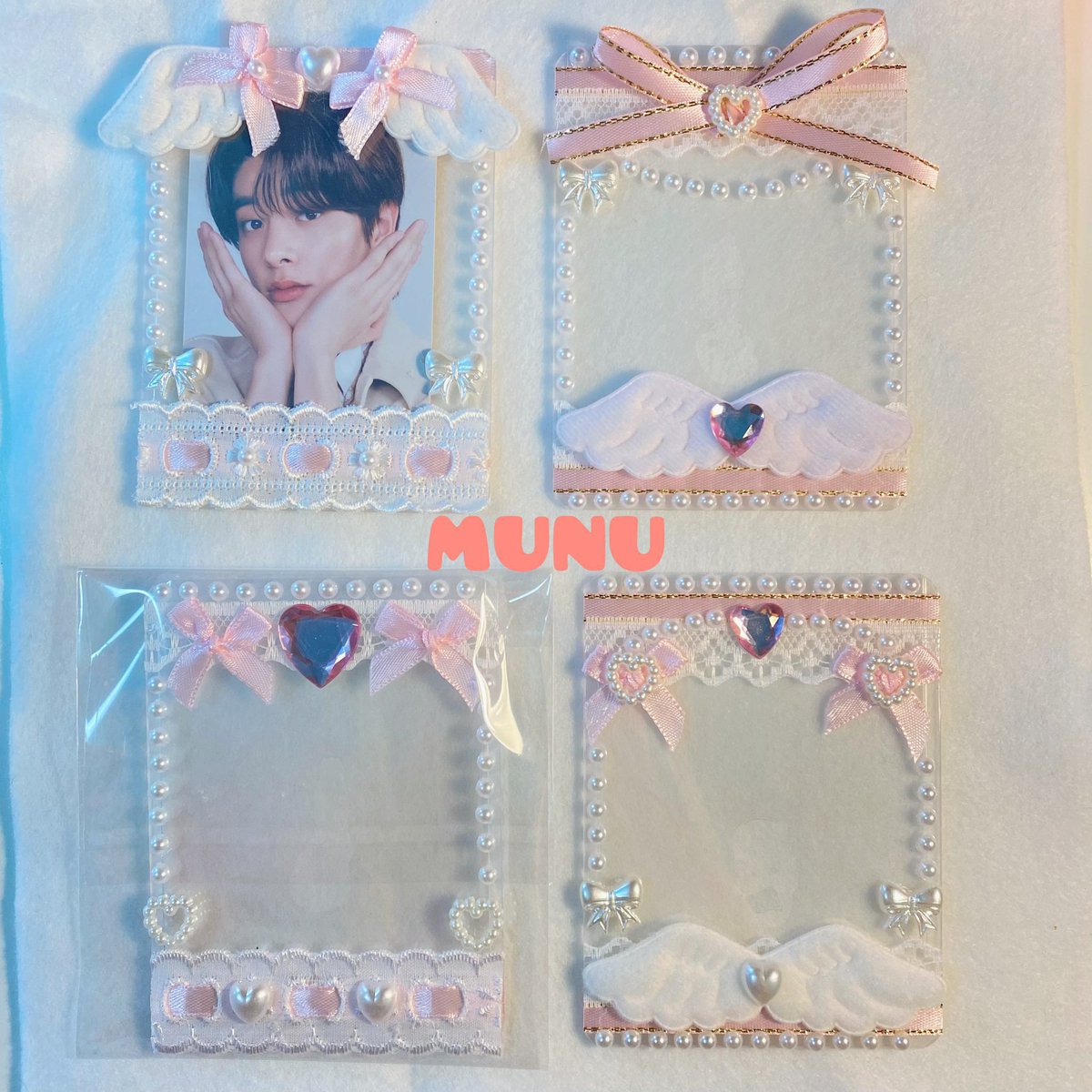munubuuu's tweet photo. รับทำเฟรมการ์ด custom🎀

ㅡ ชิ้นละ 45.-
ㅡ สั่ง 10 ชิ้น ขึ้นไป ชิ้นละ 40.-
ㅡ สามารถสั่งทำแจก giveaway ได้ค่า
ㅡ ทำใหม่ทุกชิ้น มีซองใส่ให้ทุกชิ้นค่ะ

💌 สนใจทัก dm ได้เลยนะคะ 🙏🏻

#BTS_WORLDTOUR_BANGKOK
#ตลาดนัดเฟรมการ์ด 
#BUS_LIGHTASONE
#PondPhuwinConcert https://t.co/GNQyZN6qRs