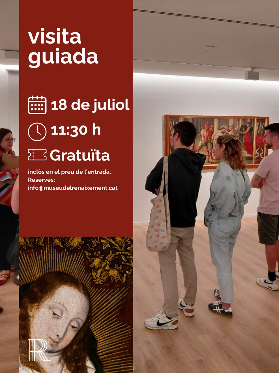 MRenaixement's tweet photo. 📢 Agenda de juliol al Museu del Renaixement! 

🍒Dg. 5 de juliol — Portes obertes
🍒Ds. 18 de juliol — Visita guiada
🍒Ds. 18 de juliol — Activitat familiar “El tresor de la Remolina”

Famílies! demaneu a recepció el joc de pistes “Remolina de Requesens i els secrets del palau” https://t.co/40RiR9J1IW